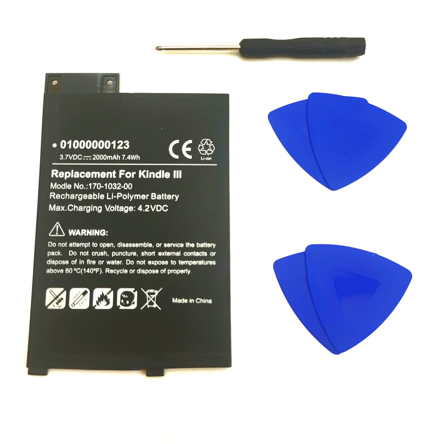 Amazon Kindle Keyboard (3rd Generation) D00901 Battery Replacement Kit